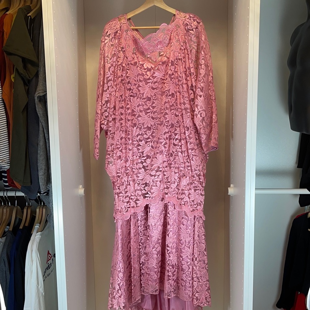 2 piece Handmade Mother of The Bride Dress Size approximately 14